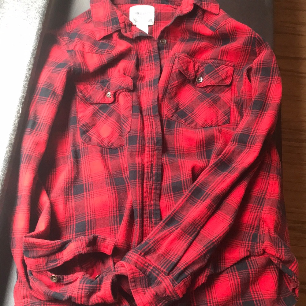 Forever 21 flannel long sleeve shirt